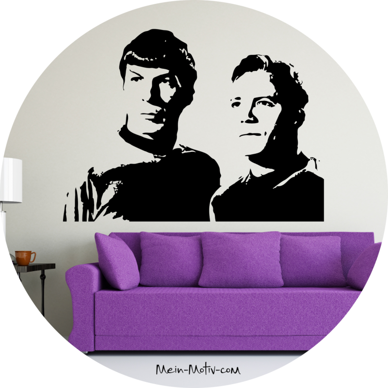 Wandtattoo 4615 Star Trek James T. Kirk und Spock